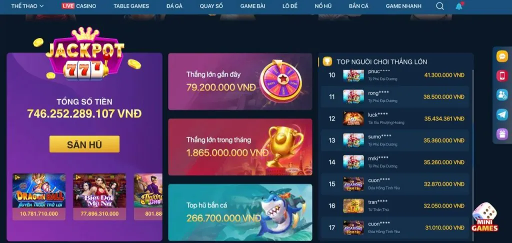 Máy đánh bạc phong phú tại betvnd9